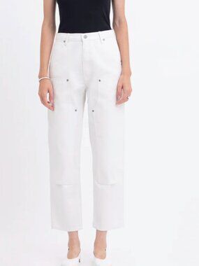 Renggli BOYFRIEND FIT WORK PANT Chalk